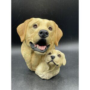 Vintage Living Stone Retriever Dog Pup Bust